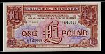 British Armed Forces Special Voucher, 3rd Series, One Pound Note, AU/CU
